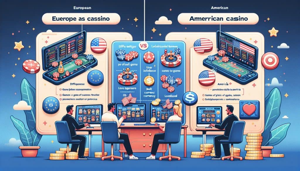 Razlike između europskih i američkih online casina Razlike između europskih i američkih online casina